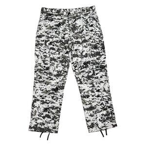 US ARMY Vintage White ROTHCO CAMO Cargo Casual Baggy Streetwear Pants Mens XL